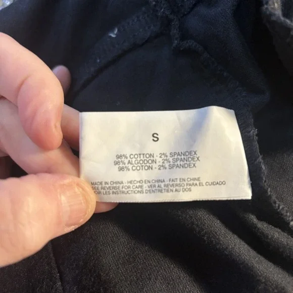 Bandolino Blu Military Jacket Womens‎ Small Black Velvet Metal Buttons Pockets - Picture 6 of 7